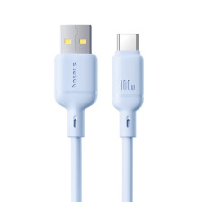 USB кабель Baseus Silky Series USB to Type-C 100W 1m Blue P10377703313-00 mag-6932172668914107254