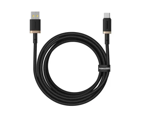 USB кабель Baseus Dura Series USB to Type-C 60W 2m Black-gold P10377802U01-02 mag-6932172669904152085