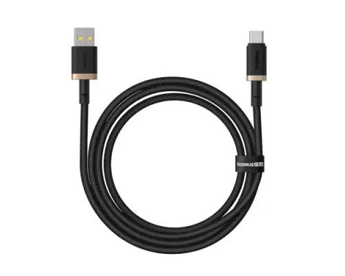 USB кабель Baseus Dura Series USB to Type-C 60W 1m Black-gold P10377802U01-00 mag-6932172669935145724