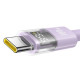 USB кабель Baseus Display 2 Fast Charging Data Cable USB to Type-C 100W 1m Purple P10382701511-00 mag-6932172682217135362