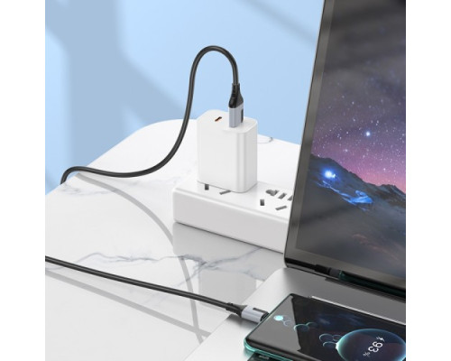 Кабель BOROFONE BX101 Creator charging data cable Type-C 3A/1m чорний mag-6941991108273137609