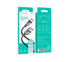 Кабель BOROFONE BX101 Creator charging data cable Type-C 3A/1m чорний mag-6941991108273137609