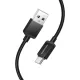 Кабель BOROFONE BX120 Placer charging data cable Type-C 3.0A/1m чорний mag-6941991122125146053