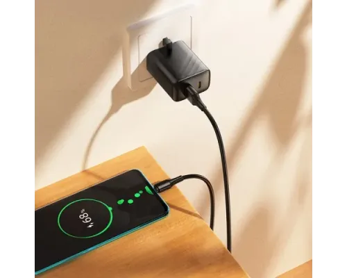 Кабель HOCO X120 Beneficio charging data cable Type-C Black mag-6942007658904154064