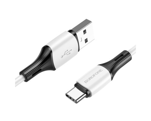 Кабель BOROFONE BX79 silicone charging for Type-C 3A/1m білий mag-6974443384796138240