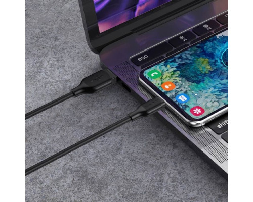 Кабель BOROFONE BX42 Encore silicone for Type-C 3A/1m чорний mag-6931474736765137587