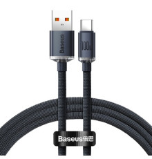 USB кабель Baseus Crystal Shine Series Fast Charging Data USB to Type-C 100W 1.2m Black CAJY000401 mag-6932172602802140541
