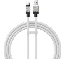 USB кабель Baseus CoolPlay Series Fast Charging Cable USB to Type-C 100W 1m White CAKW000602 mag-6932172626815130544