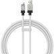 USB кабель Baseus CoolPlay Series Fast Charging Cable USB to Type-C 100W 1m White CAKW000602 mag-6932172626815130544