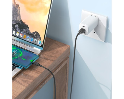 Кабель BOROFONE BX113 Lenny Silicone for Type-C 3A/3m чорний mag-6941991115554137625