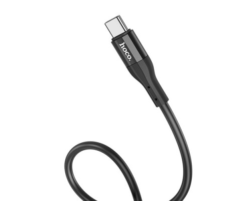 Кабель HOCO X72 Creator silicone charging data cable for Type-C 2.4A/1m. Black mag-6931474761798139630