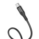 Кабель HOCO X72 Creator silicone charging data cable for Type-C 2.4A/1m. Black mag-6931474761798139630