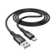 Кабель HOCO X72 Creator silicone charging data cable for Type-C 2.4A/1m. Black mag-6931474761798139630
