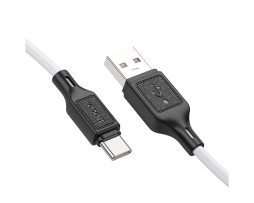 Кабель HOCO X90 Cool silicone charging data cable for Type-C/3A/1m. White mag-6931474788450138636