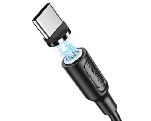 Кабель BOROFONE BX41 Amiable magnetic for Type-C 2.4A/1m чорний mag-6931474738462137588