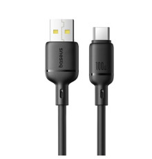 USB кабель Baseus Silky Series USB to Type-C 100W 1m Black P10377703113-00 mag-6932172668747142739