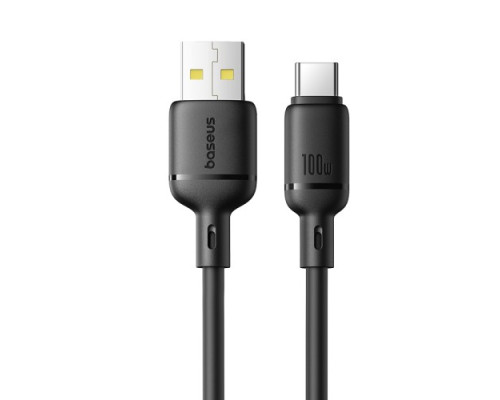 USB кабель Baseus Silky Series USB to Type-C 100W 1m Black P10377703113-00 mag-6932172668747142739