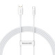 USB кабель Baseus Superior Series Fast Charging Cable USB to Type-C 100W 1.5m White P10320102214-02 mag-6932172631963134753