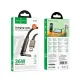 Кабель HOCO U150 Exquisite bracket charging data cable Type-C Black mag-6942007673518153130