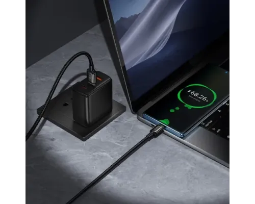 Кабель HOCO X127 Exceed charging data cable Type-C Black mag-6942007675604153966