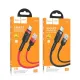 Кабель HOCO U117 Grand intelligent power-off charging data cable Type-C Black mag-6942007601504153089