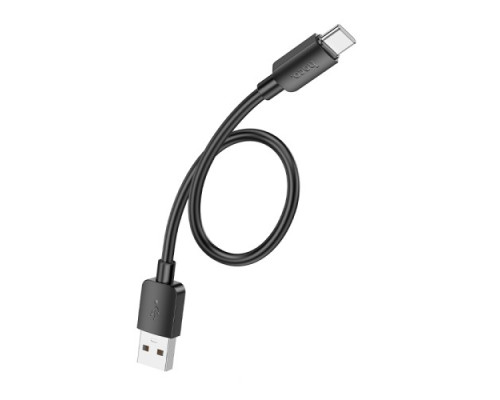 Кабель HOCO X96 Hyper 27W charging data cable Type-C(L=0.25M) Black mag-6942007609401134920