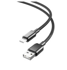 Кабель XO NB249 5A PVC Shiny Colorful Type-C 5A/1M Чорний mag-6920680844586136198