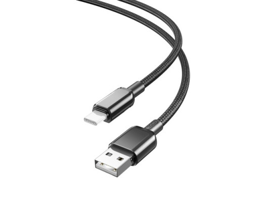 Кабель XO NB249 5A PVC Shiny Colorful Type-C 5A/1M Чорний mag-6920680844586136198