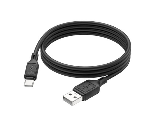 Кабель HOCO X90 Cool silicone charging data cable for Type-C/3A/1m. Black mag-6931474788443138113