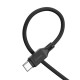 Кабель HOCO X90 Cool silicone charging data cable for Type-C/3A/1m. Black mag-6931474788443138113