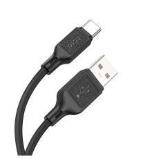Кабель HOCO X90 Cool silicone charging data cable for Type-C/3A/1m. Black mag-6931474788443138113