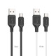 Кабель HOCO X90 Cool silicone charging data cable for Type-C/3A/1m. Black mag-6931474788443138113