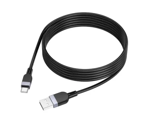 Кабель HOCO X109 Energy silicone charging data cable Type-C/3A/2m. Black mag-6942007636315152309