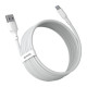 USB кабель Baseus Simple Wisdom Data Cable Kit USB to Type-C 5A (2PCS/Set) 1.5m White TZCATZJ-02 mag-695315623030956014