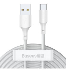 USB кабель Baseus Simple Wisdom Data Cable Kit USB to Type-C 5A (2PCS/Set) 1.5m White TZCATZJ-02 mag-695315623030956014