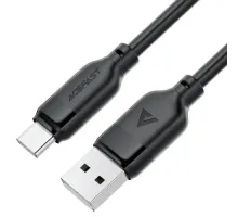 USB кабель ACEFAST C16-04 USB to Type-C TPE charging data cable 3A 1,2m Black mag-6974316283812153290