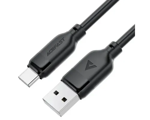 USB кабель ACEFAST C16-04 USB to Type-C TPE charging data cable 3A 1,2m Black mag-6974316283812153290