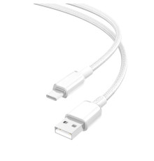 Кабель XO NB249 5A PVC Shiny Colorful Type-C 5A/1M Білий mag-6920680844593132420