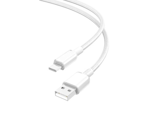 Кабель XO NB249 5A PVC Shiny Colorful Type-C 5A/1M Білий mag-6920680844593132420