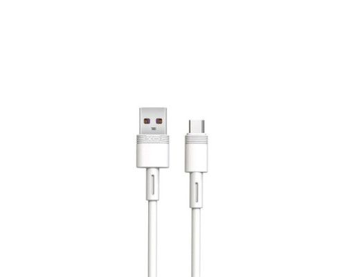 Кабель XO NB-Q166 fast charging usb cable for Type-c 5A/1m Білий mag-692068087549857300