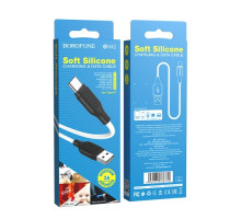 Кабель BOROFONE BX42 Encore silicone for Type-C 3A/1m білий mag-6931474736772139554