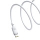 USB кабель Baseus Silky Series USB to Type-C 100W 1m White P10377703213-00 mag-6932172668884142741