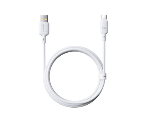 USB кабель Baseus Silky Series USB to Type-C 100W 1m White P10377703213-00 mag-6932172668884142741