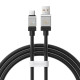 USB кабель Baseus CoolPlay Series Fast Charging Cable USB to Type-C 100W 2m Black CAKW000701 mag-693217262684655975