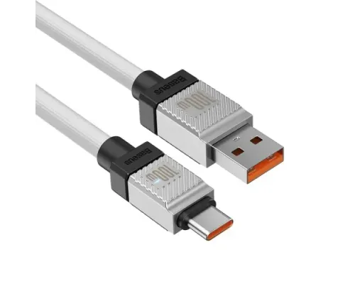 USB кабель Baseus CoolPlay Series Fast Charging Cable USB to Type-C 100W 2m White CAKW000702 mag-6932172626853147469