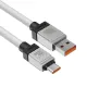 USB кабель Baseus CoolPlay Series Fast Charging Cable USB to Type-C 100W 2m White CAKW000702 mag-6932172626853147469