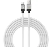 USB кабель Baseus CoolPlay Series Fast Charging Cable USB to Type-C 100W 2m White CAKW000702 mag-6932172626853147469