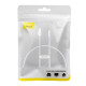 USB кабель Baseus Superior Series Fast Charging Type-C 100W 0.25m Moon White P10320102214-00 mag-693217263194954604