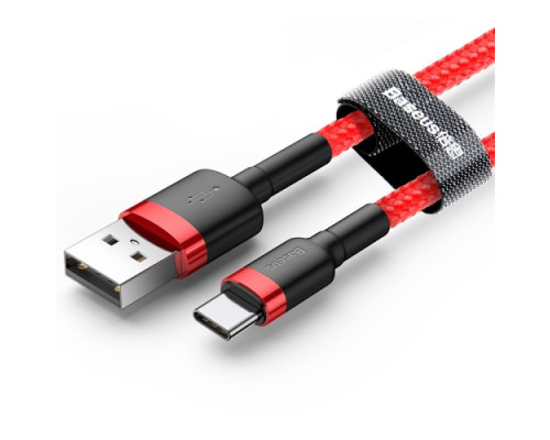 USB кабель Baseus Cafule for Type-C 3A/1m. Red CATKLF-B09 mag-6953156278196135402