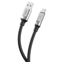 Кабель XO NB251 Liquid Silicone Rubber for Type-c 6A/1m Чорний mag-6920680844739944